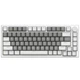 Механическая клавиатура Ajazz AK820 Mille-feuille Yellow Switches, серо-белая, белая подсветка, Hot-Swap, 75% формат, проводная - изображение 1
