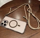 Чохол-трансформер CaseFashion Crossbody зі шнурком для iPhone 12/12 Pro Beige - зображення 5