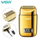 Электробритва VGR V-338, шейвер, LED-дисплей, золотая - изображение 5