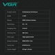 Электробритва VGR V-307, шейвер, двойное лезвие, 2000мАч, 9000 RPM, зеленая - изображение 8