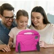 Противоударный детский силиконовый чехол EVA Kids Like с подставкой на Lenovo Idea Tab 11" TB336FU, TB336ZU / Xiaoxin Pad 11 2025 (Малиновый) - изображение 7