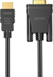 Kabel Unitek HDMI - VGA 2 m Black (V1185A01) - obraz 2