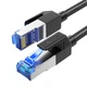 Интернет кабель для роутера Cat 8 UGREEN NW153 F/FTP Round Ethernet Cable патч-корд lan провод RJ45 20 метров черный (30800) - изображение 1