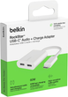 Adapter Belkin RockStar 2x USB-C Audio + Charge White (F7U081BTWH) - obraz 6