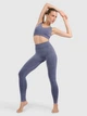 Спортивные леггинсы для фитнеса высокие женские 4F 4FWAW25TFTIF407-30A M-L Синие (5905700708469) - изображение 5