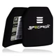 Керамічна бронеплита SPECPROM 6 класу ДСТУ 2.8 кг 25х30 см Чорна - изображение 5