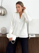 Кардиган с примесью шерсти вязаный женский ARTKNIT Casual Wool L-XL Молочный (2251948292011) - изображение 1