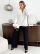 Кардиган с примесью шерсти вязаный женский ARTKNIT Casual Wool L-XL Молочный (2251948292011) - изображение 3