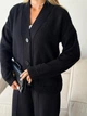 Кардиган с примесью шерсти вязаный женский ARTKNIT Casual Wool L-XL Черный (2251948405015) - изображение 8