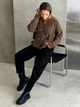 Кардиган с примесью шерсти вязаный женский ARTKNIT Casual Wool S-M Коричневый (2251948407019) - изображение 7