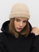 Шапка Malisa Ізабель 15-1747-AA-140 One Size Светло-бежевая - изображение 4