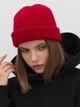Шапка Malisa Мідл 15-1816-LT-31 One Size Вишневая - изображение 1