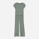 Подростковый комплект (футболка+штаны) для девочки H&M 1233806004c20 158 см Хаки (KC1000000053162) - изображение 1