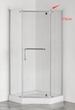Душова кабіна з низьким піддоном Mixxus LINES SCT01-90x90x198-TR CHROME прозоре скло 6мм (MI6913) - зображення 11