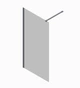 Душова перегородка Koer SR SP01-120x200-TR-01 Walk-In прозоре скло Easy Clean 8мм, хром (KR5394) - изображение 5
