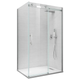 Боковая стенка для кабины Koer SR SW01-90x200-TR-01 прозрачное стекло Easy Clean 8мм, хром (KR5381) - изображение 1