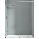 Дверь в нишу Koer SR SD02-140×200-TR-01 прозрачное стекло Easy Clean 8мм, хром (KR5383) - изображение 1