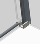 Боковая стенка для кабины Koer SR SW01-90x200-TR-01 прозрачное стекло Easy Clean 8мм, хром (KR5381) - изображение 13
