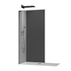 Душова перегородка Koer SR SP02-100x200-TR-07 Walk-In прозоре скло Easy Clean 8мм, графіт (KR5397) - изображение 1