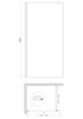 Душова перегородка Koer SR SP01-100x200-TR-01 Walk-In прозоре скло Easy Clean 8мм, хром (KR5393) - изображение 13