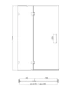 Двері в нішу Koer SR SD04-120x200-TR-01 прозоре скло Easy Clean 10мм, хром (KR5387) - зображення 14