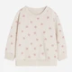 Детский свитшот для девочки H&M 1170051007c33 56 см Бежевый (KC1000000053253) - изображение 1