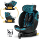 Fotelik samochodowy Nukido Prestige Line 0-36 kg ISOFIX Czarno-niebieski (5903890626648) - obraz 10