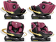 Fotelik samochodowy Nukido Prestige Line 0-36 kg ISOFIX Czarno-różowy (5903890626655) - obraz 3