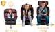 Fotelik samochodowy Nukido Prestige Line 0-36 kg ISOFIX Czarno-różowy (5903890626655) - obraz 8