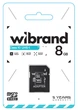 Карта памяти Wibrand microSDHC 8GB UHS-I U1 V6 + SD-адаптер (WICDHC10/8GB-A) - изображение 2