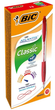 Набір ручок BIC Atlantis Classic Medium 1.0 мм 12 шт Red (3086123001329) - зображення 1