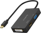 Adapter Orico mini-DisplayPort - HDMI / DVI / VGA 0.15 m Black (XD-MDFHDV4-BK-BP) - obraz 1