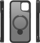 Etui plecki Etteri Matt Mag Ring do Apple iPhone 14 6.1 Black (GSM190643) - obraz 4