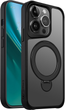 Etui plecki Etteri Matt Mag Ring do Apple iPhone 14 Pro 6.1 Black (GSM190644) - obraz 1