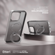 Etui plecki Etteri Matt Mag Ring do Apple iPhone 14 Pro 6.1 Grey (GSM190633) - obraz 6