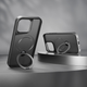 Etui plecki Etteri Matt Mag Ring do Apple iPhone 15 6.1 Black (GSM190645) - obraz 6