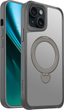 Etui plecki Etteri Matt Mag Ring do Apple iPhone 15 6.1 Grey (GSM190634) - obraz 1
