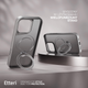 Etui plecki Etteri Matt Mag Ring do Apple iPhone 16 Plus 6.7 Grey (GSM190638) - obraz 6