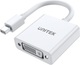 Adapter Unitek miniDisplayPort - DVI White (Y-6326WH) - obraz 1