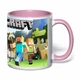Чашка с печатью "MINECRAFT" №2 (цвет розовый) (30022) - изображение 2
