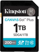 Karta pamięci Kingston SDXC 1TB Canvas Go! Plus G4 Class 10 UHS-I U3 V30 (SDG4/1TB) - obraz 1