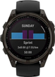Smartwatch Garmin fenix 8 47mm Solar Sapphire Carbon Grey DLC titanium with Black and Pebble Grey Silicone Band (010-02906-11) - obraz 8