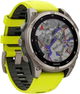 Smartwatch Garmin fenix 8 47mm Solar Sapphire Titanium with Amp Yellow and Graphite Silicone Band (010-02906-21) - obraz 3