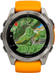 Smartwatch Garmin fenix 8 51mm AMOLED Sapphire Titanium with Spark Orange and Graphite Silicone Band (010-02905-11) - obraz 6