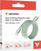 Кабель Verbatim Sync & Charge Magnetic 100W USB-C - USB-C 1.2 м Green (0023942318538) - зображення 3