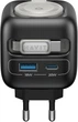 Мережевий зарядний пристрій Havit UC250 GaN 35W USB-A+USB-C +Кабель USB-C +Watch Charger (HV-UC250-BK) - зображення 3
