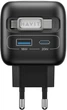 Мережевий зарядний пристрій Havit UC250 GaN 35W USB-A+USB-C +Кабель USB-C +Watch Charger (HV-UC250-BK) - зображення 5