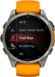 Смарт-годинник Garmin fenix 8 47mm AMOLED Sapphire Titanium with a spark Orange and Graphite Silicone Band (010-02904-11) - зображення 6