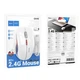 Беспроводная мышь Hoco GM40, 2.4G, BT, 800-1600DPI, 400mAh, 7d, space white - изображение 4