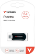 Pendrive Verbatim Plectra 64GB USB Type-C Black (0023942302247) - obraz 4